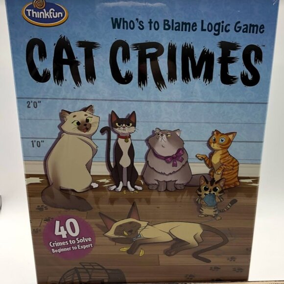 Cat Crimes Who's To Blame Logic Game Thinkfun - Picture 2 of 5